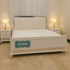 Royal White Panel Divan Bed – Couture Custom Elegance
