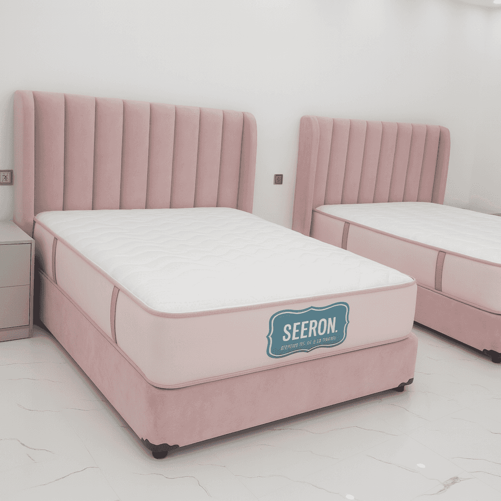 Blush Velvet Twin Divan Beds – Custom Soft Glamour