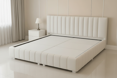 Modern Channel-Tufted Custom Divan