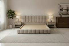 Sophisticated Vertical-Chanelled Divan Bed – Customized Comfort