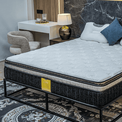 Seeron Lyra Pocket Spring Mattress – Premium Comfort with Euro Top and Visco Pillow Top Mattress