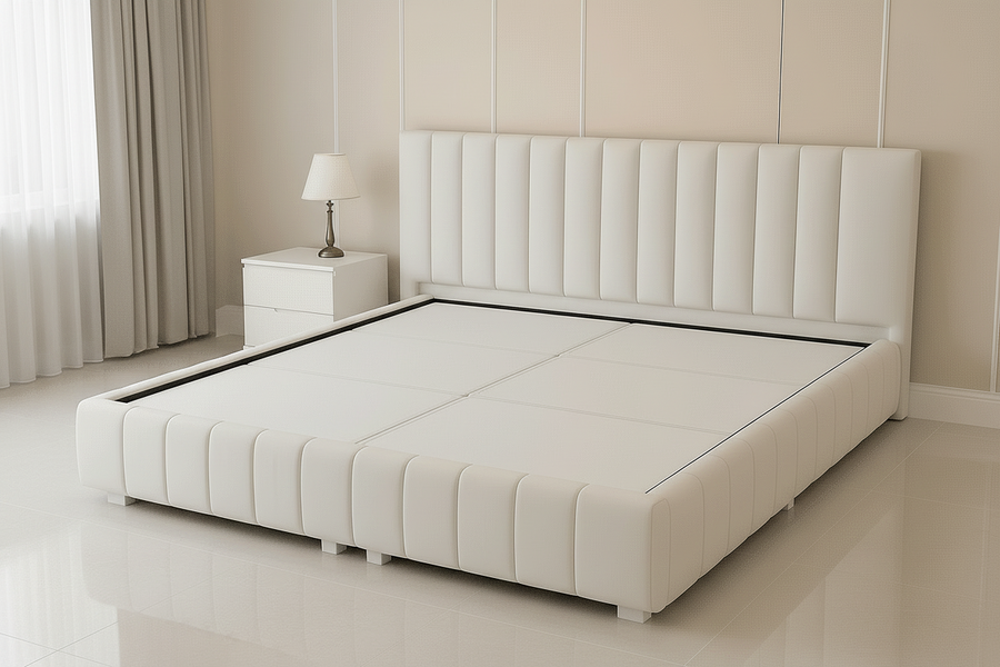 Modern Channel-Tufted Custom Divan