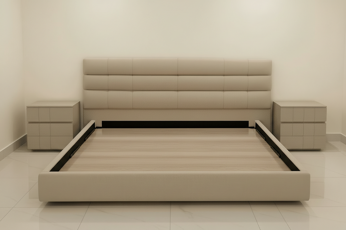 Wide-Panel Designer Divan Bed – Bespoke and Contemporary