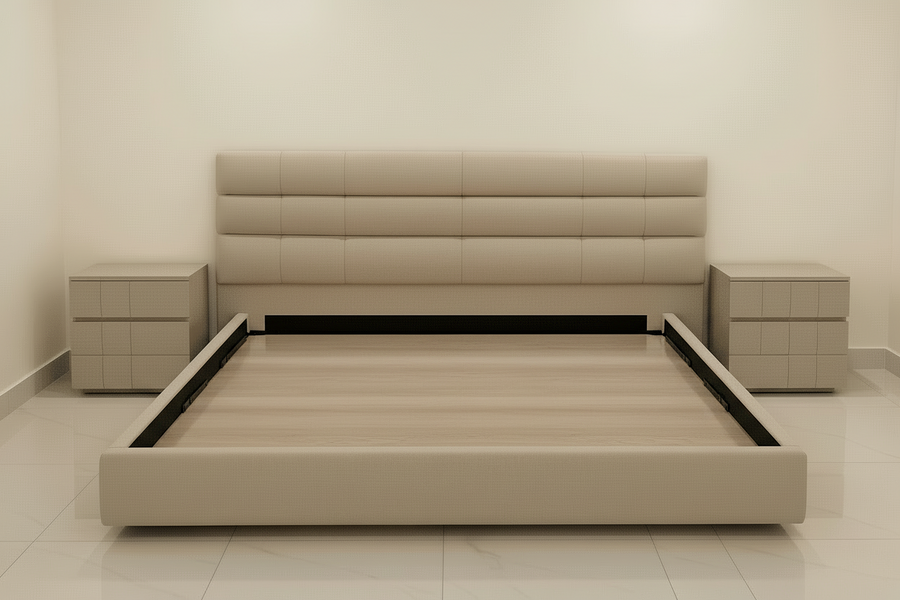 Wide-Panel Designer Divan Bed – Bespoke and Contemporary