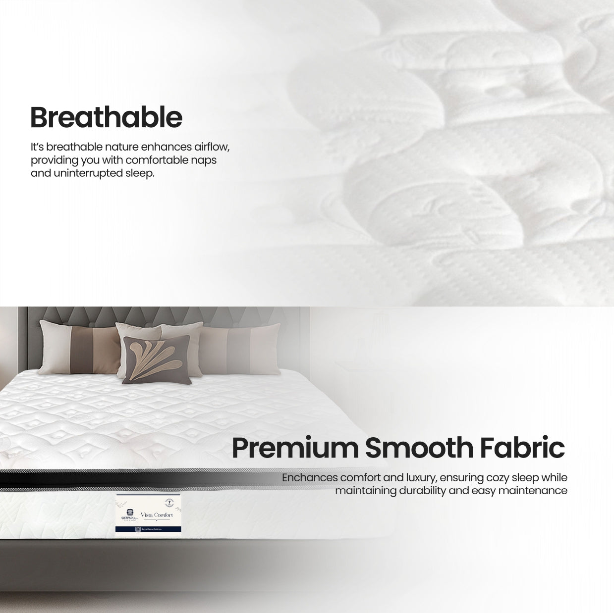 Vista Comfort Pillow Top Bonnell Spring Mattress