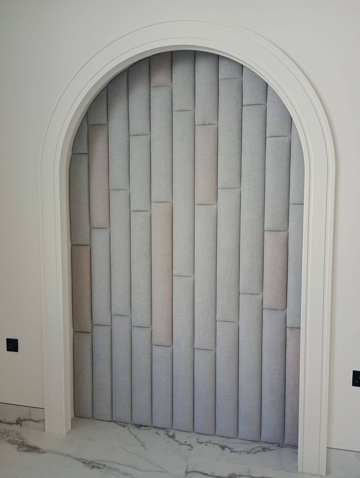 Custom bed and upholstered headboard Dubai