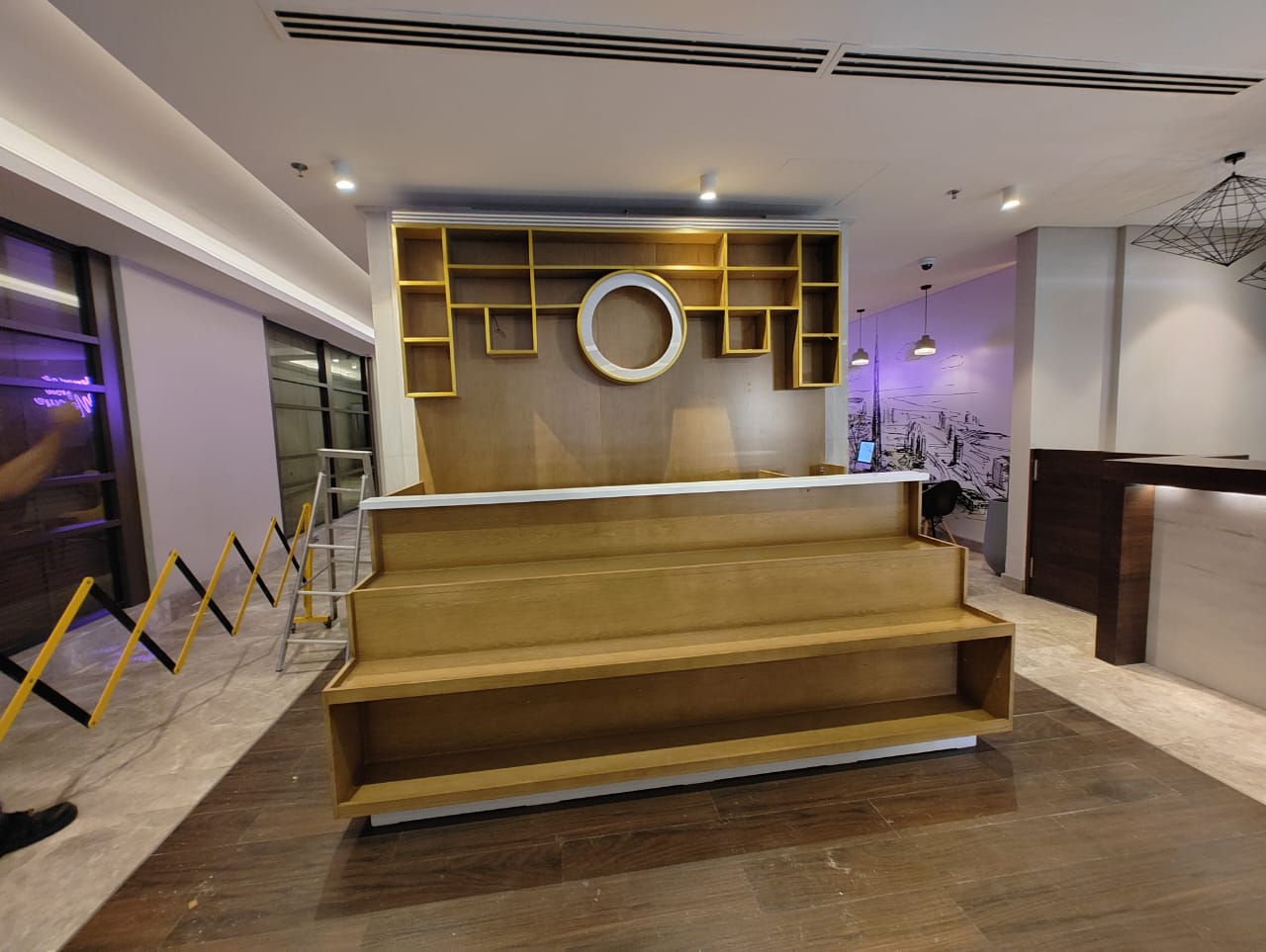 Custom bed and upholstered headboard Dubai