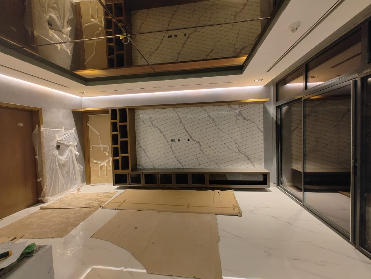 Made-to-order TV unit Dubai media wall