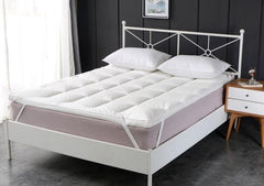 Double-Layer Goose Down Mattress Topper – Luxury Comfort